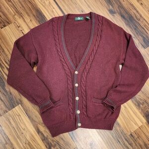 Vtg Hunt Club V-neck cardigan sweater